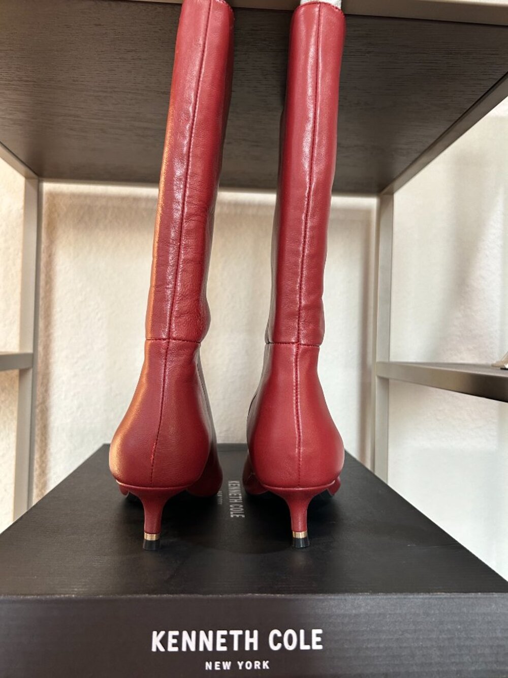 Kenneth Cole Leather Mid-Calf Boots - Picture 3 of 9